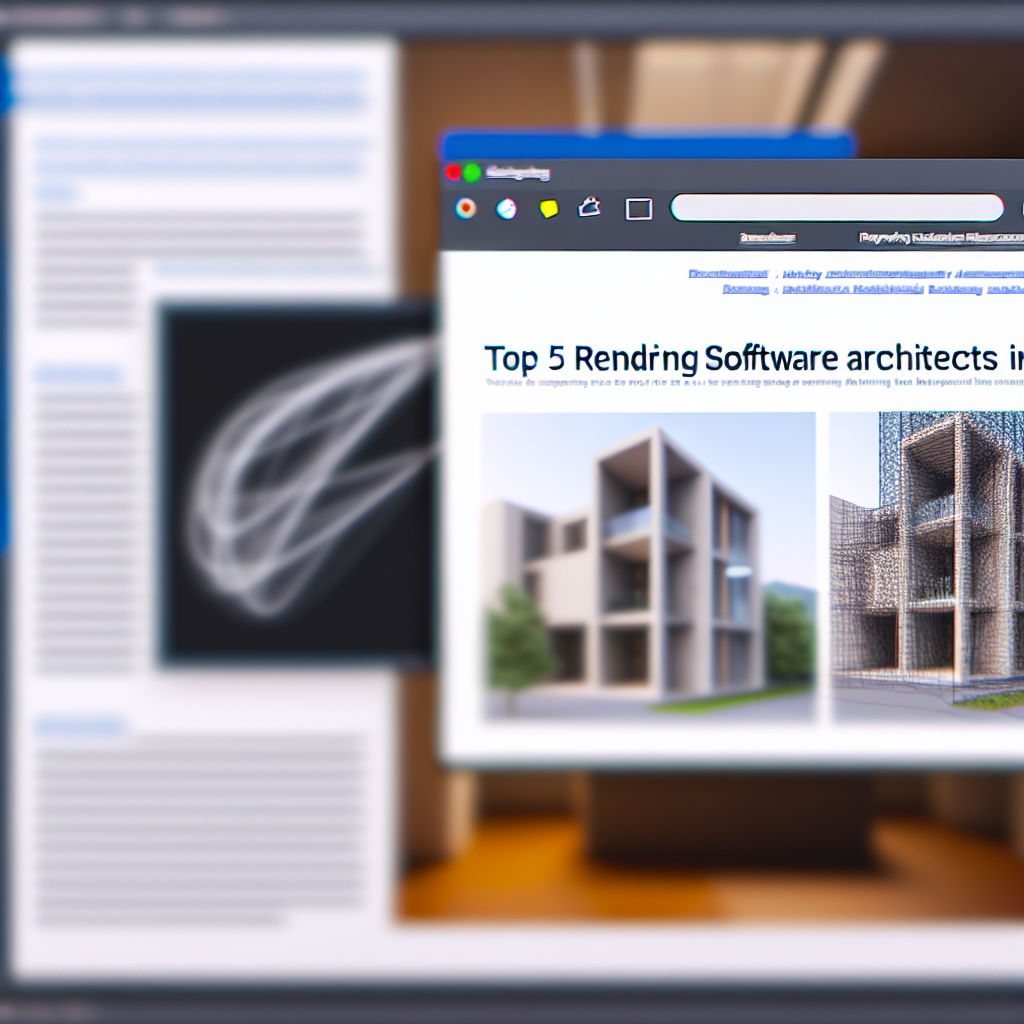 Top 5 Rendering Software for Architects in 2024